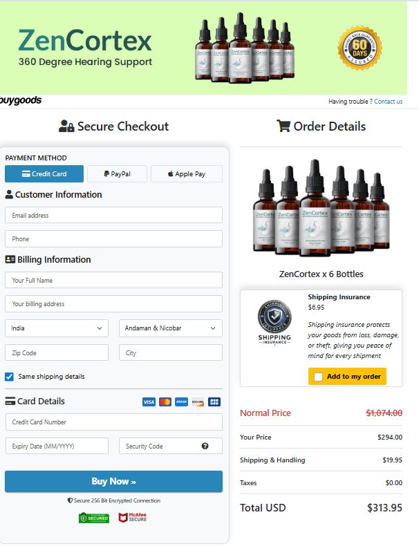 ZenCortex-order-page